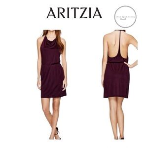 Aritzia Wilfred Free Ophelie T Back Halter Mini Dress Size Small